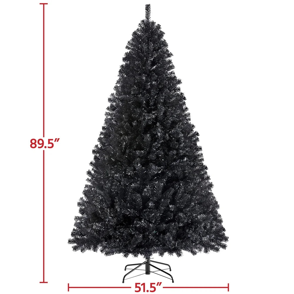 6 Ft Pre-Lit Flocked Christmas Tree with Warm Lights, Frosted White